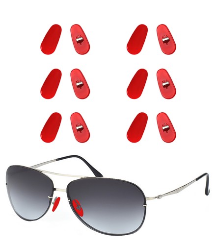 6 Pairs Nose Pads Nosepiece Replacement for Ray-Ban RB3671 Sunglasses - Foto 14 di 27