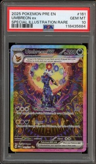 Pokemon Umbreon ex Prismatic Evolutions Special Illustration Rare #161 PSA 10