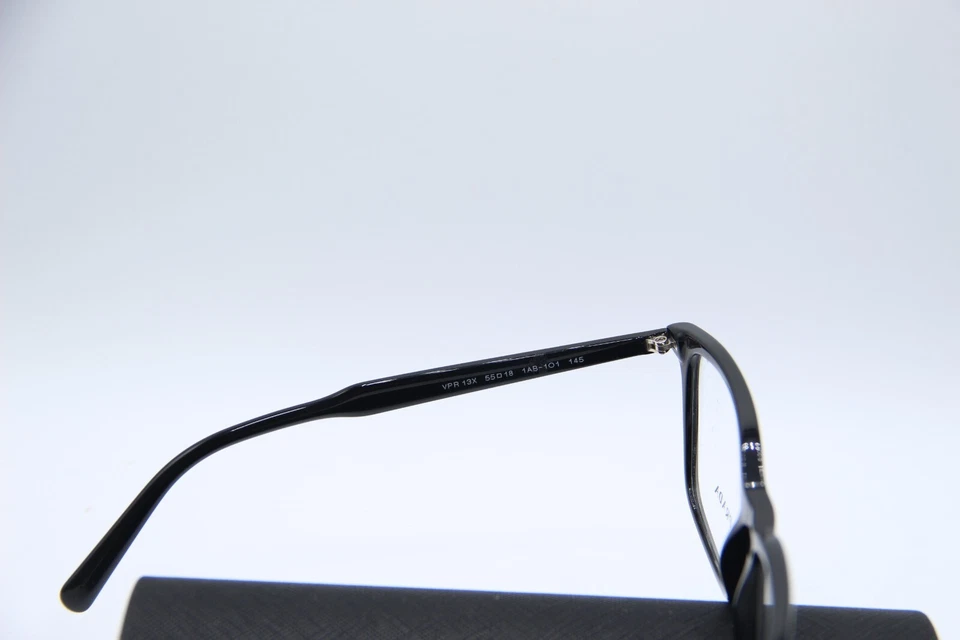 NUEVO MARCO DE GAFAS PRADA VPR 13X 1AB-1O1 NEGRO AUTÉNTICO CON ESTUCHE 55-18 Foto 3 de 4