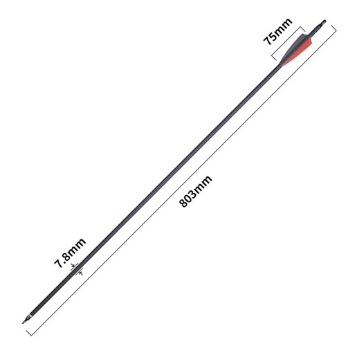 12/24/36/48x 30" Carbon Arrows Spine550 for Compound/Recurve Bow Hunting Target - Picture 5 of 22