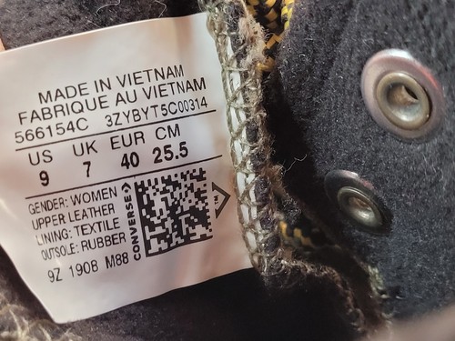 Converse Hi Olive Green Leather Gore-Tex Lug Ankle Boots Shoes Womens 9 EUC - Picture 8 of 11