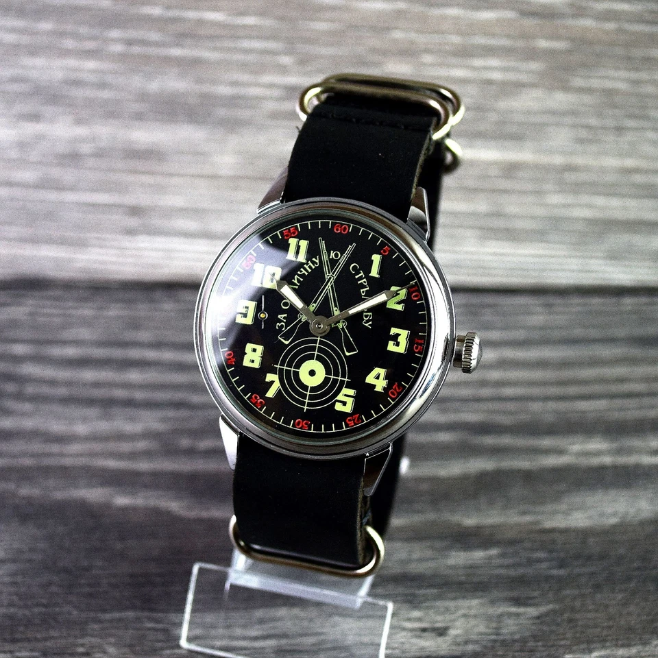 Reloj Pulsera Vintage Matrimonio Aviador Militar Soviético Reloj Hombre Reparado Foto 3 de 4