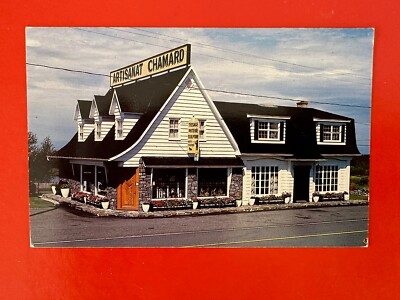 ARTISANAT JACQUES CHAMARD~ST JEAN PORT JOLI~UNUSED VINTAGE Postcard CANADA