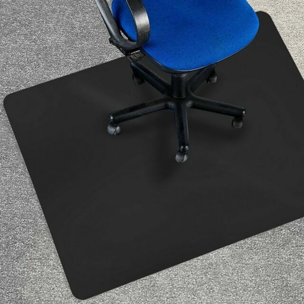 Black Office Chair Mat Carpet Floor Protection Plastic Home Computer