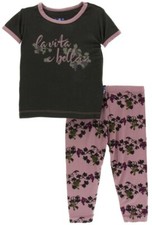Kickee Pants Bamboo Short Sleeve Pajama Set 2 Piece La Vita e Bella 12-18 Months