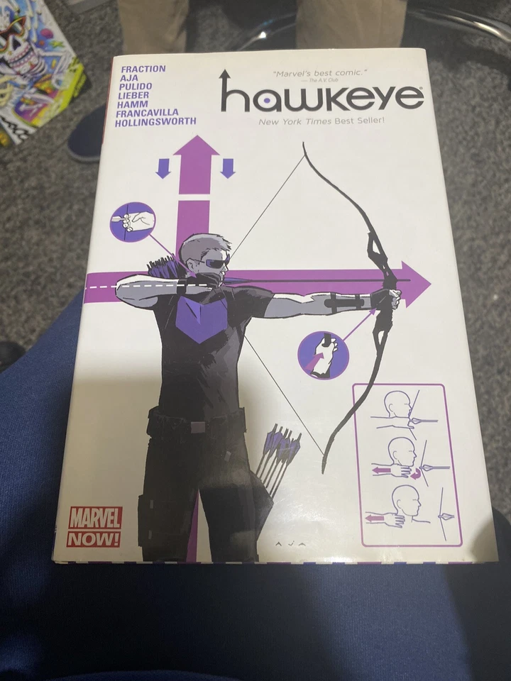 Hawkeye by Fraction Vol 1 Deluxe de gran tamaño tapa dura/HC OHC novela gráfica Marvel Foto 3 de 4