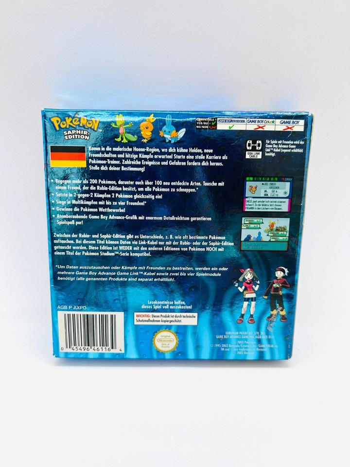 Game Boy Advance Spiel GBA Pokémon Saphir Edition deutsch (Gebraucht