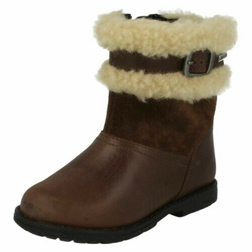 (UK 6 Infant, Brown) Girls Aqua Rite by Startrite Ankle Boots Aqua Arctic - F Fit