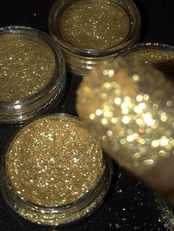 Intense Shimmer Gold Dust Loose Multi-purpose Highlighter Eyeshadow Glow - Image 3 of 3