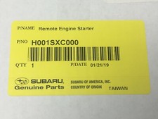 2019-2022 Subaru Ascent Remote Engine Starter Push Start Models H001SXC001 OEM