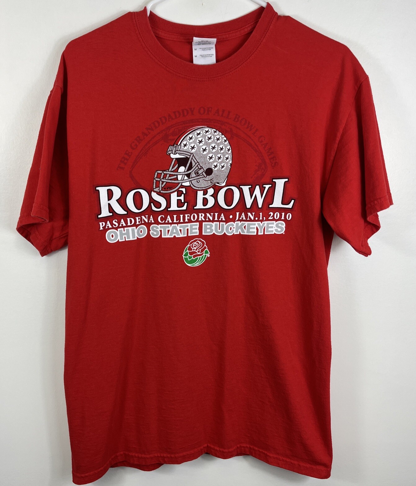 Ohio State Buckeyes 2010 Rose Bowl Champions Tshirt Size M