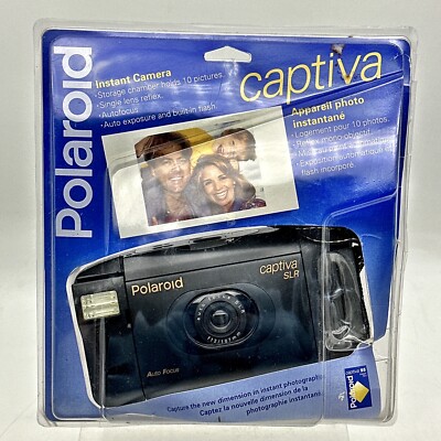 Polaroid Captiva SLR Camera 95 Film Autofocus Instant Capture Tested  Vintage 90s