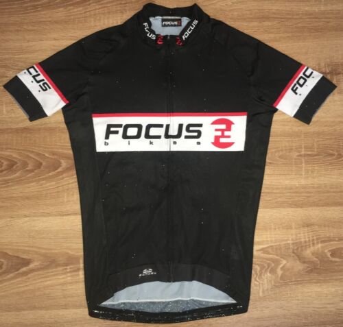 FOCUS Bikes mens Black cycling jersey size S - Picture 1 of 8