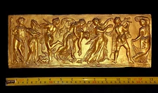 DECORATIVE MOULDING PLAQUE ANTIQUE GOLD GILT OR WHITE RESIN WALL DECORATION