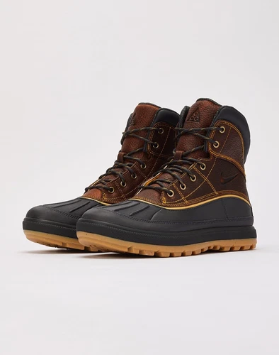 Nike Woodside II 2 ACG Hiking Boot Dark Gold Leaf Brown Men`s Size 8 New w Box