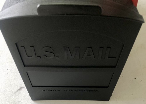 New Patriot Medium Capacity Rust-Proof Plastic Black, Post-Mount Mailbox - Picture 7 of 11