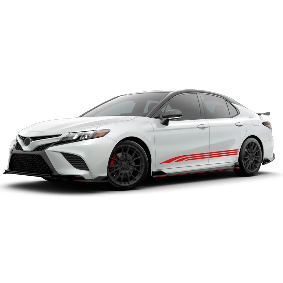 Calcomanía adhesiva gráfica triple rayas cohete compatible con Toyota Camry Foto 2 de 3