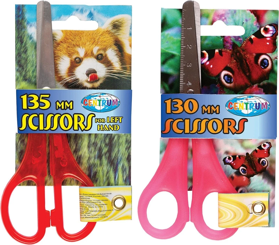 CENTRUM Bright Colour Rounded/Left Handed Art & Craft Scissor