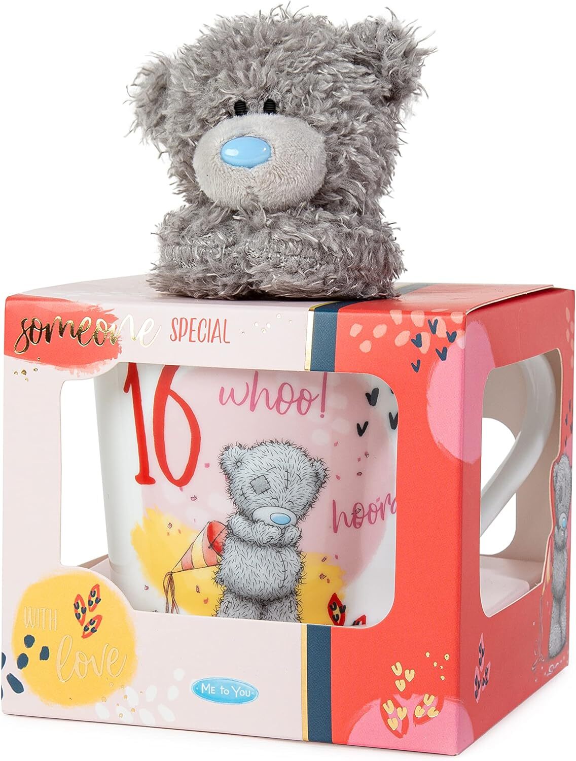 Me To You Bear 16th Birthday Mug Ceramic & Plush Gift Set - Image 2