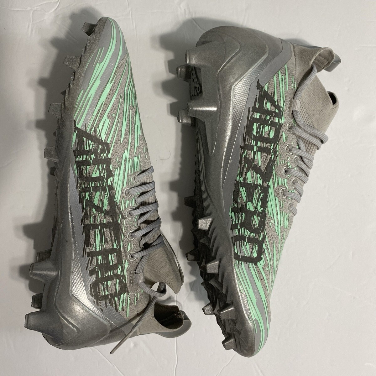 Men'sSize 10.5 - adidas Adizero Primeknit Flash Cleats Grey Mint