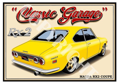 MAZDA RX2 COUPE ROTARY RE QUALITY A4 ART PRINT (10 CAR COLOURS) - Picture 10 of 20