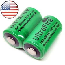2x 3V Battery For UltraFire DLCR2 DLCR2B CR15H270 CR15270 15270 15266 USA STOCK 