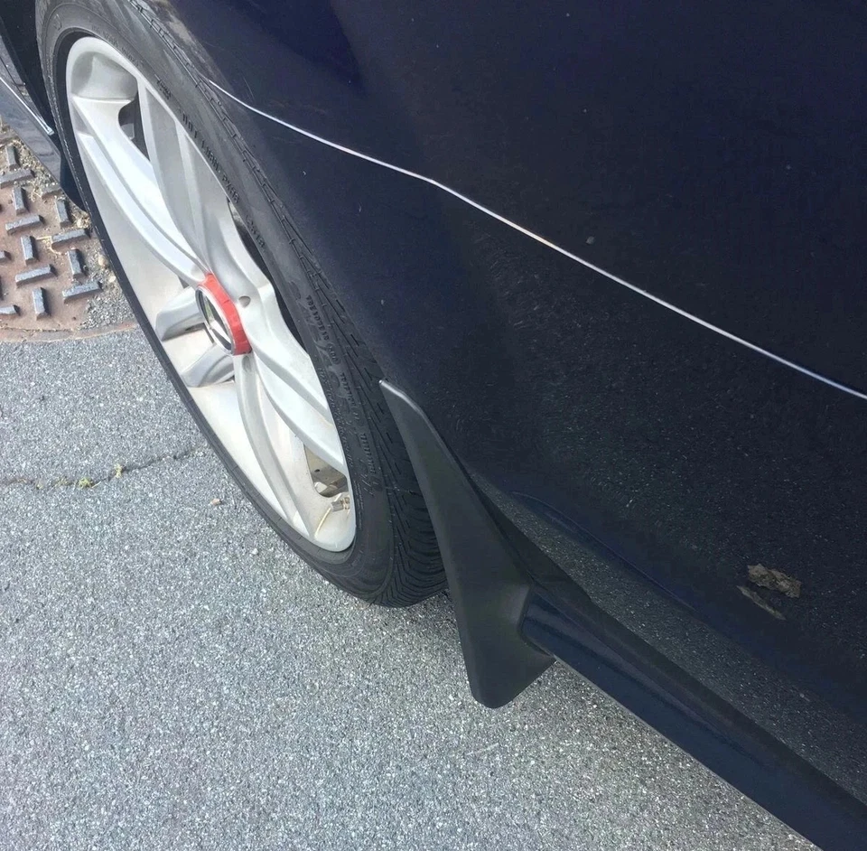 Genuine Mud Flaps Splash Guards For 2011-2014 Mercedes Benz C Class Sport Sedan - Image 3 of 4