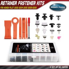 160pcs Fasteners Bumper Fender Trim Clips Kits For Honda Pilot 2003 2004-2008
