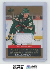 2021-22 Upper Deck Debut Date Jersey Kirill Kaprizov #DD-25 Minnesota Wild