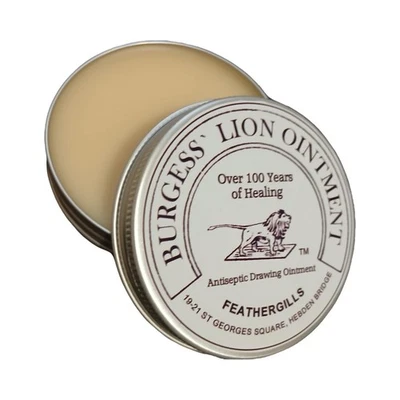 FEATHERGILLS Burgess' Lion Ointment 30g-Relief from-minor wounds-splinters-eczema-psoriasis