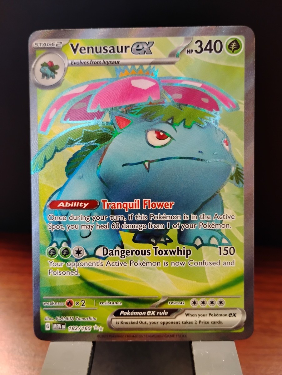 Pokémon Venusaur ex Scarlet & Violet 151 Ultra Rare Holo 182/165