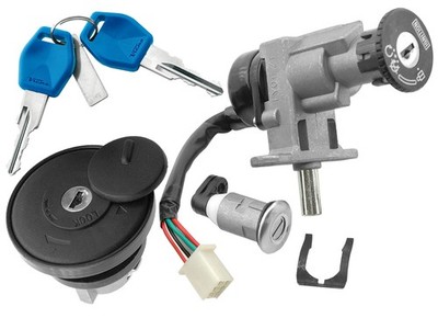 V PARTS SET, KIT, LOCKS, KEYS compatible with KEEWAY MATRIX 50