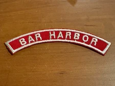 BSA, 1950’s Bar Harbor (ME) Red and White Community Half Strip (RWHS)