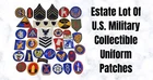 Vintage Mixed Estate Lot Of Collectible WWII Military Uniform Patches