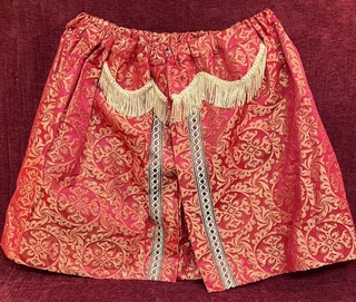 Catholic Church Vestment Tabernacle Curtain Red / Gold Brocade Beautiful L T1