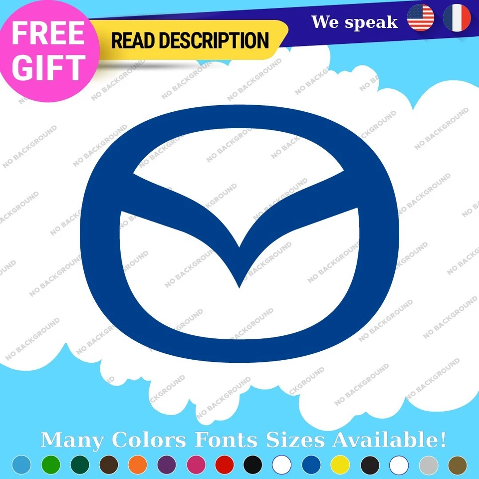 Fits Mazda Decals Stickers Vinyl Emblem JDM Drift Tuning Door Fuel Rim Japan Foto 2 de 4