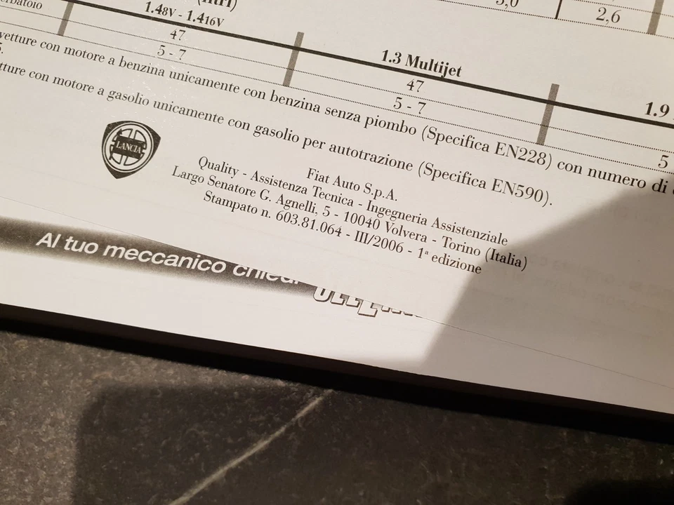 LIBRETTO USO E MANUTENZIONE LUM ORIGINALE LANCIA MUSA PRIMA SERIE + MODELLI DISP - Immagine 3 di 4