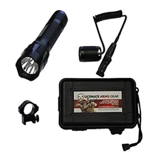ULTIMATE ARMS GEAR TACTICAL 130+ LUMENS L.E.D MILITARY FLASHLIGHT