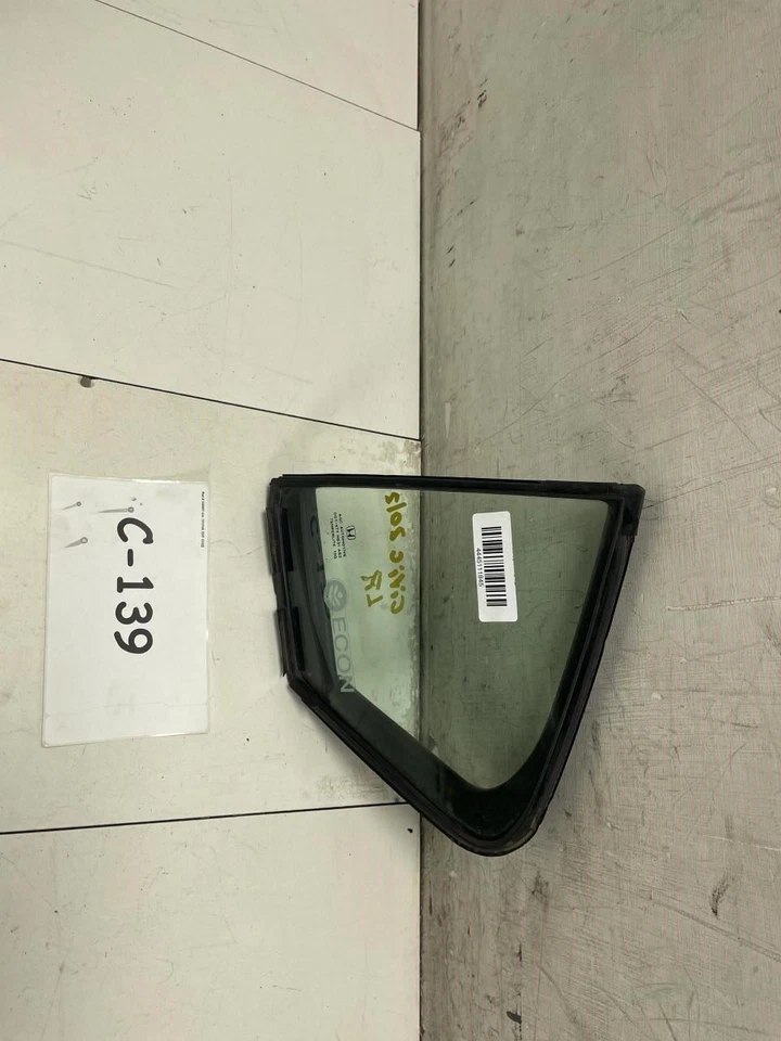Honda Civic 2012 puerta trasera izquierda lado del conductor ventana de esquina vidrio OEM+ Foto 4 de 4