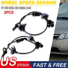 Pair 2 Front ABS Wheel Speed Sensor For 2006-2011 Honda Civic LX DXc DX-G 1.8L