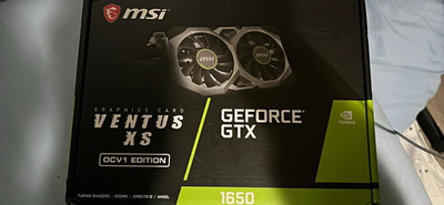 MSI Ventus XS OC NVIDIA GeForce GTX 1650 GDDR6 VR Ready DirectX 12 Fan