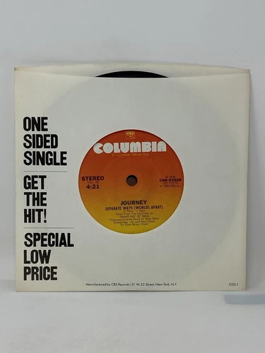 Vinyl Record (45) Vintage 80s - JOURNEY - SEPERATE WAYS 1 Sided