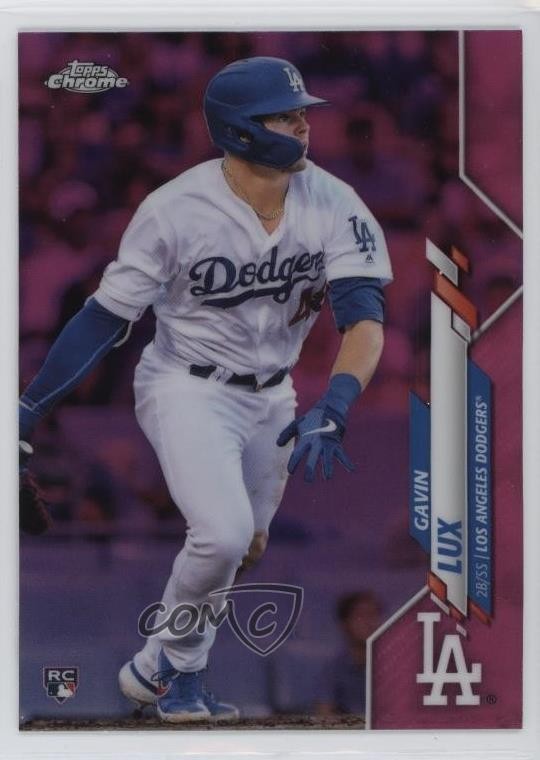 2020 Topps Chrome Pink Refractor Gavin Lux #148 yf1
