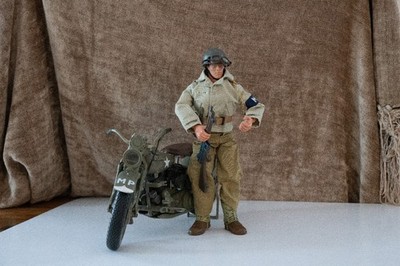 GI Joe US Army MP No. 2 Harley Davidson Motorcycle - With 2 GI Joe