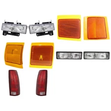 Headlight Set Halogen For 94-00 Chevrolet C1500 K1500 C2500 K2500 C3500 K3500