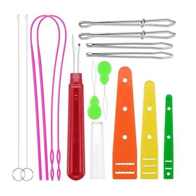 Drawstring Threader Seam Ripper Kit for Fabric Belts Strips Knitting DIY Sewing