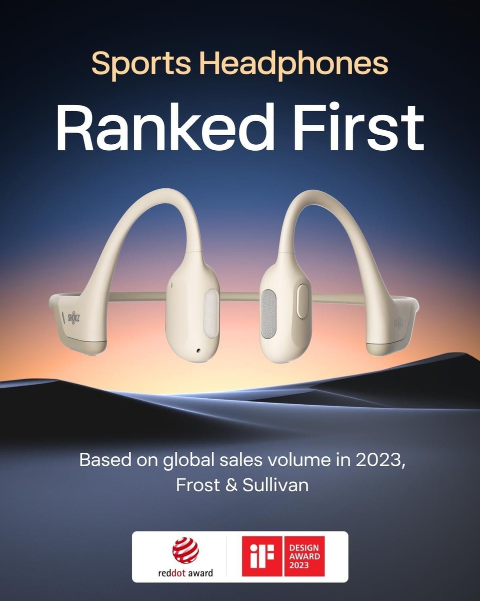 Shokz S811 OpenRun Pro Mini Beige Bone Conduction Sport Headphones