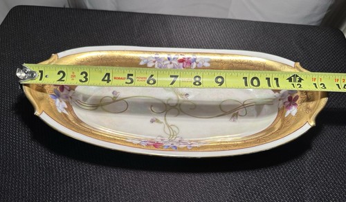 T&V Limoges, Pickard China, Handpainted Gold Serving Dish ~ Signed RAY - Picture 7 of 12