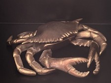 Antico Posacenere In Ottone A Forma Di Granchio Modernariato Anni 70 Vintage 