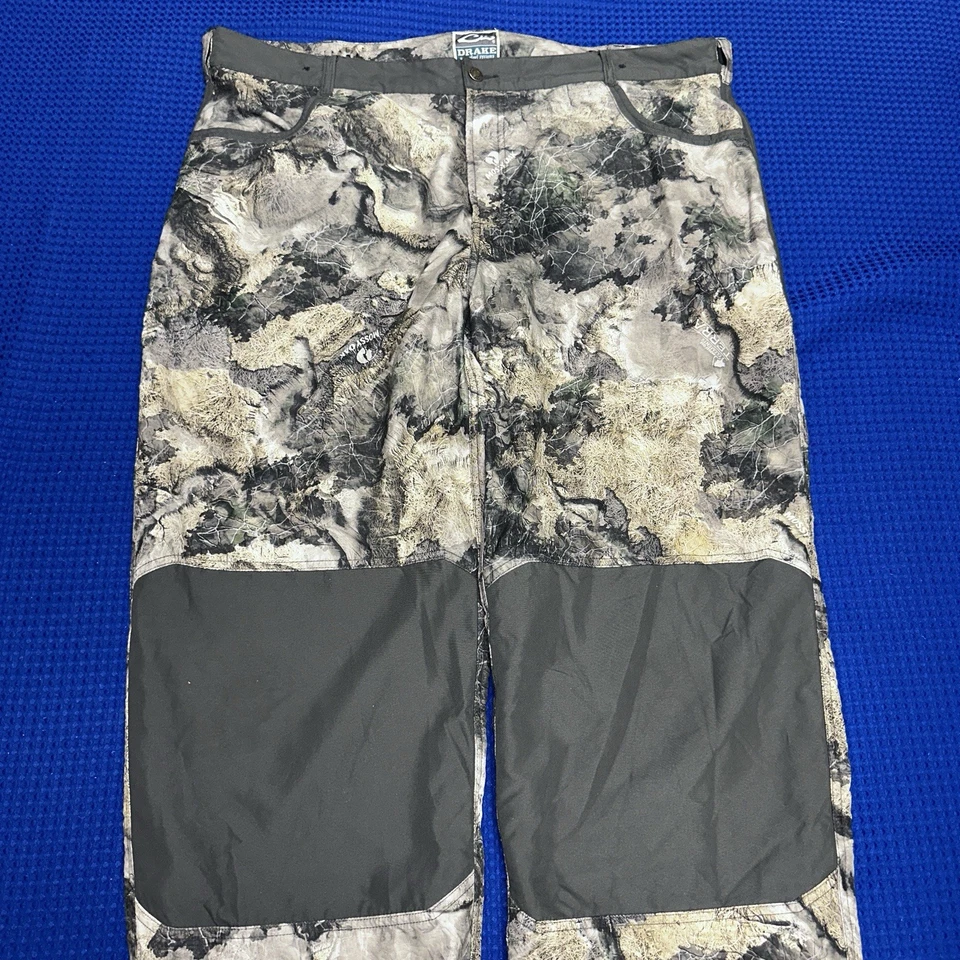 Pantalones Drake Waterfowl XL Realtree Max-5 Camuflados Exterior Caza Poliéster Forrados Foto 3 de 4